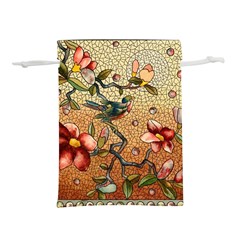 Flower Cubism Mosaic Vintage Lightweight Drawstring Pouch (l) by Jancukart