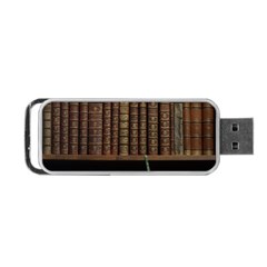 Books Covers Book Case Old Library Portable Usb Flash (one Side) by Amaryn4rt