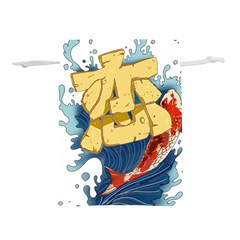 Wave Fish Koi Splash Character Lightweight Drawstring Pouch (m) by Amaryn4rt