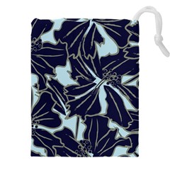 Floral Print Art Pattern Design Drawstring Pouch (5xl) by Amaryn4rt