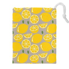 Lemon Wallpaper Drawstring Pouch (4xl) by artworkshop
