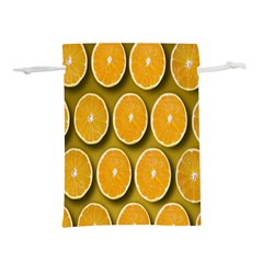 Orange Slices Cross Sections Pattern Lightweight Drawstring Pouch (s) by artworkshop