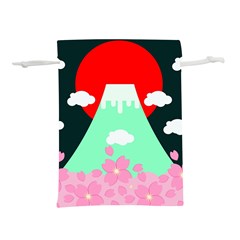 Mount Fuji Japan Landscape Volcano Lightweight Drawstring Pouch (l) by Wegoenart