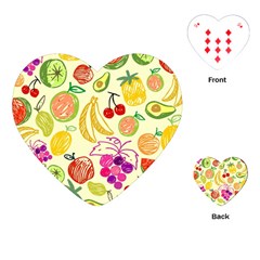 Seamless-fruit Playing Cards Single Design (heart) by nateshop