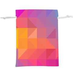 Illustration Geometric Pattern Design Graphic  Lightweight Drawstring Pouch (xl) by Wegoenart