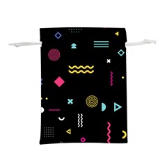Illustration Geometric Art Colorful Shapes Lightweight Drawstring Pouch (m) by Wegoenart