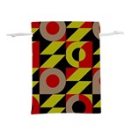 Illustration Background Pattern Texture Design Lightweight Drawstring Pouch (L) Back