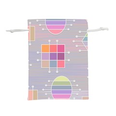 Illustration Pastel Shape Geometric Lightweight Drawstring Pouch (l) by Wegoenart