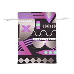 Illustration Background Abstract Geometric Lightweight Drawstring Pouch (l) by Wegoenart