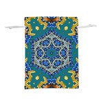Illustration Art Pattern Design Wallpaper Lightweight Drawstring Pouch (S) Back