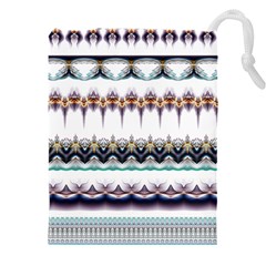 Illustration Geometric Art Dividers Borders Drawstring Pouch (5xl) by Wegoenart