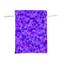 Illustration Purple Triangle Purple Background Lightweight Drawstring Pouch (m) by Wegoenart