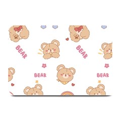 Illustrations Bear Cartoon Background Pattern Plate Mats by Sudhe