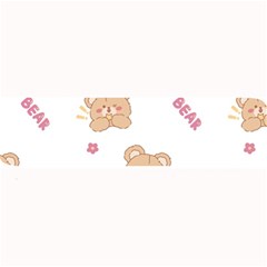 Illustrations Bear Cartoon Background Pattern Large Bar Mats by Sudhe
