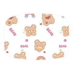 Illustrations Bear Cartoon Background Pattern Mini Square Pill Box by Sudhe