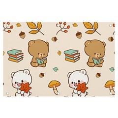 Illustration Bear Cartoon Background Pattern Banner And Sign 6  X 4  by Sudhe