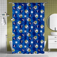 Illustration Duck Cartoon Background Shower Curtain 48  X 72  (small)  by Sudhe