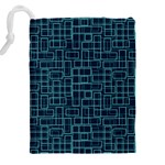 Abstract Illustration Background Rectangles Pattern Drawstring Pouch (5XL) Back