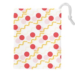 Illustration Abstract Line Pattern Dot Lines Decorative Drawstring Pouch (5xl) by Amaryn4rt