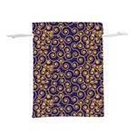 Pattern Illustration Spiral Pattern Texture Fractal Lightweight Drawstring Pouch (L) Back
