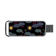 Illustration Cloud Computing Pattern Portable Usb Flash (two Sides) by Wegoenart