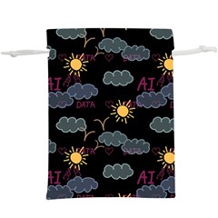 Illustration Cloud Computing Pattern  Lightweight Drawstring Pouch (xl) by Wegoenart