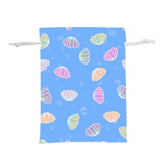 Illustration Seashell Clam Pattern Art Design Lightweight Drawstring Pouch (l) by danenraven