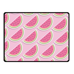 Pink Melon Wayermelon Pattern Food Fruit Melon Fleece Blanket (small) by Ravend