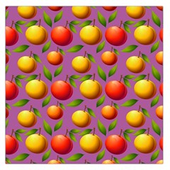 Illustration Fruit Pattern Seamless Square Satin Scarf (36  X 36 ) by Ravend