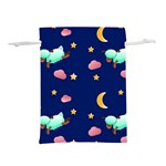 Sleepy Sheep Star And Moon Lightweight Drawstring Pouch (M) Back