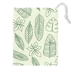 Banana Leaves Draw   Drawstring Pouch (5xl) by ConteMonfreyShop