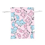 Children Pattern Design Lightweight Drawstring Pouch (M) Front