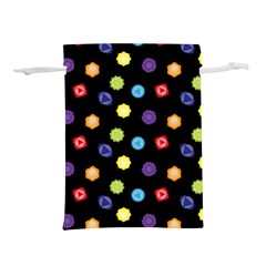 Chakra Yoga Symbol Template Lightweight Drawstring Pouch (s) by Wegoenart