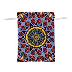 Kaleidoscope Mandala Colorful Lightweight Drawstring Pouch (m) by Wegoenart