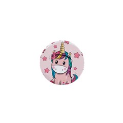 Cartoon Unicorn Fantasy 1  Mini Magnets by Jancukart