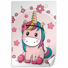 Cartoon Unicorn Fantasy Canvas 20  X 30  by Jancukart