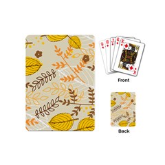 Leaves Flowers Background Wallpaper Playing Cards Single Design (mini) by Ravend