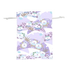 Purple Japanese Pattern Texture Violet Textile Lightweight Drawstring Pouch (m) by danenraven