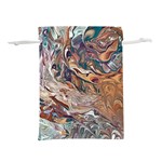 Abstract ammonite I Lightweight Drawstring Pouch (L) Back