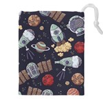 Hand-drawn-pattern-space-elements-collection Drawstring Pouch (5XL) Front