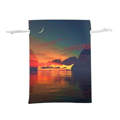 Digital Art Artwork Fantasy Landscape Sky Nature Lightweight Drawstring Pouch (m) by danenraven