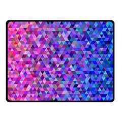 Abstract Triangle Tile Mosaic Pattern Double Sided Fleece Blanket (small)  by danenraven