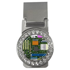 Illustration Motherboard Pc Computer Money Clips (cz)  by danenraven