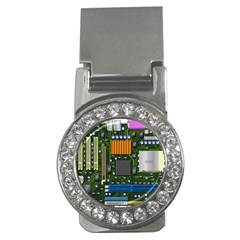 Illustration Motherboard Pc Computer Money Clips (cz)  by danenraven