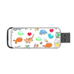 Children Pattern Cute Pattern Portable Usb Flash (one Side) by Wegoenart