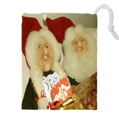 Christmas Puppets 2 Drawstring Pouch (5xl) by artworkshop