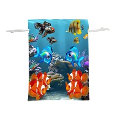 Aquarium Fish Tank Sea Life Lightweight Drawstring Pouch (s) by Wegoenart