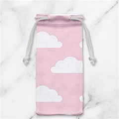 Clouds Pink Pattern   Jewelry Bag by ConteMonfrey