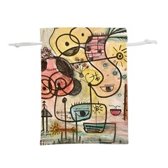 Puzzle Abstract Drawing Mysterious Lightweight Drawstring Pouch (s) by Wegoenart