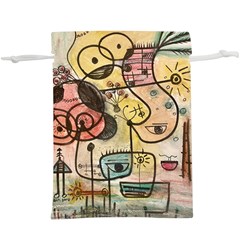 Puzzle Abstract Drawing Mysterious  Lightweight Drawstring Pouch (xl) by Wegoenart